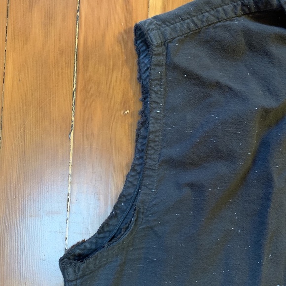 charcoal aeropostale sleeveless flannel S - Picture 2 of 4